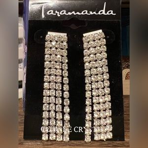 Genuine crystal dangle earrings